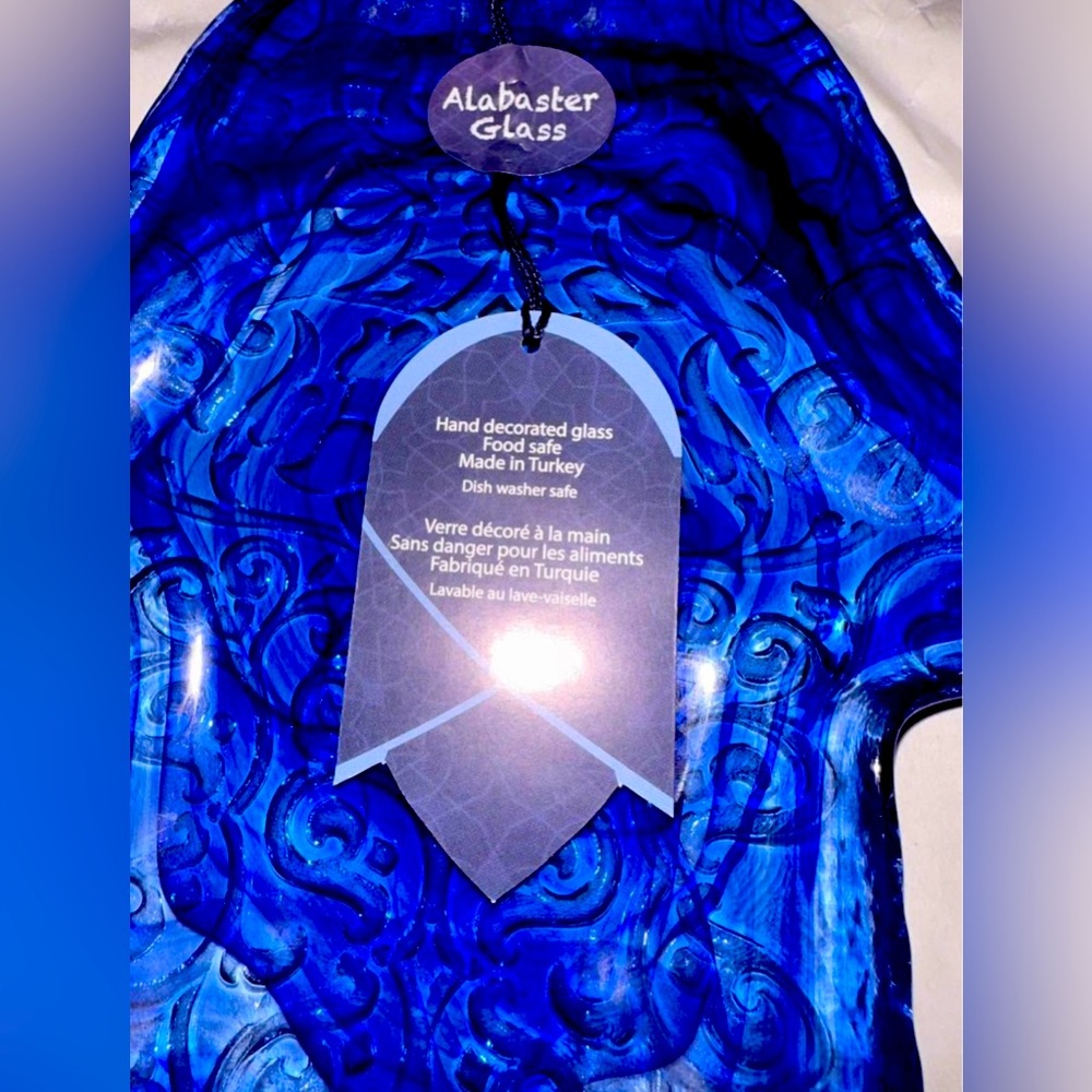 Blue jewelry, glass, unique piece, handmade in turkey 🇹🇷 
Royal blue